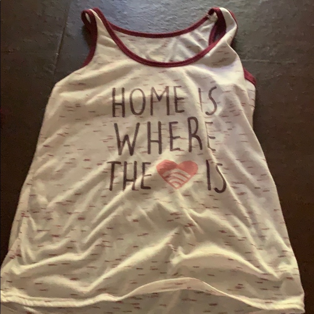 “home is where the 💗 is shirt”